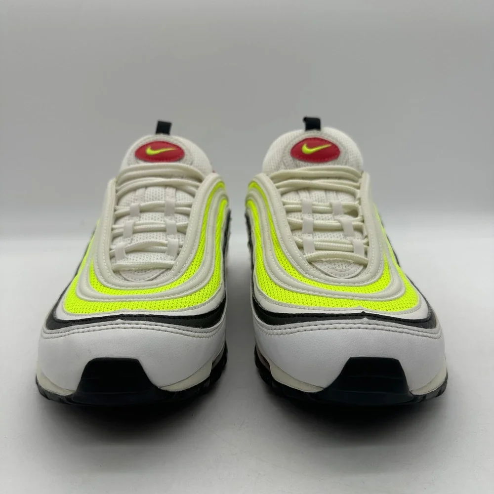 Nike CI9871-100 Mens Size 10.5 Running Shoes White Volt Pink Air Max 97 Sneakers